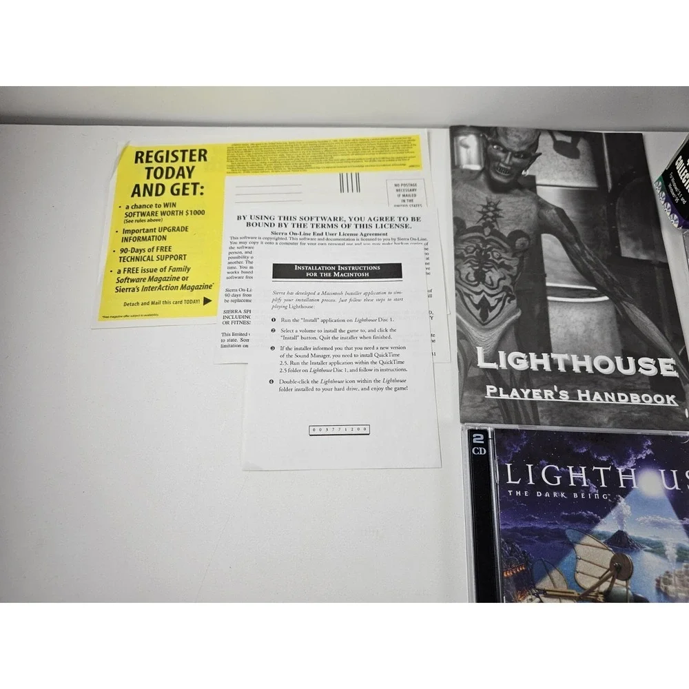 Daryl F Gates Police Quest, Lighthouse, Roger Wilco PC CD-ROM (Partially Sealed)
